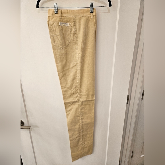 NWOT - Vintage - Daniel Laurent Pants - Paris - Cotton - Pale Tan - Size 42 EU - Picture 1 of 7